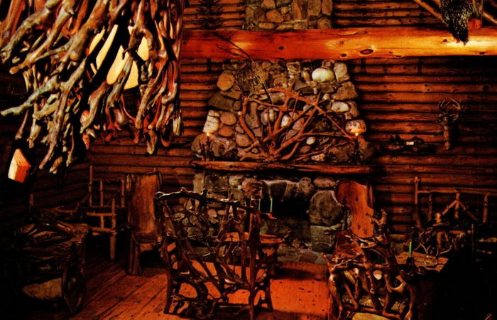 Shrine of the Pines - Old Postcard (newer photo)